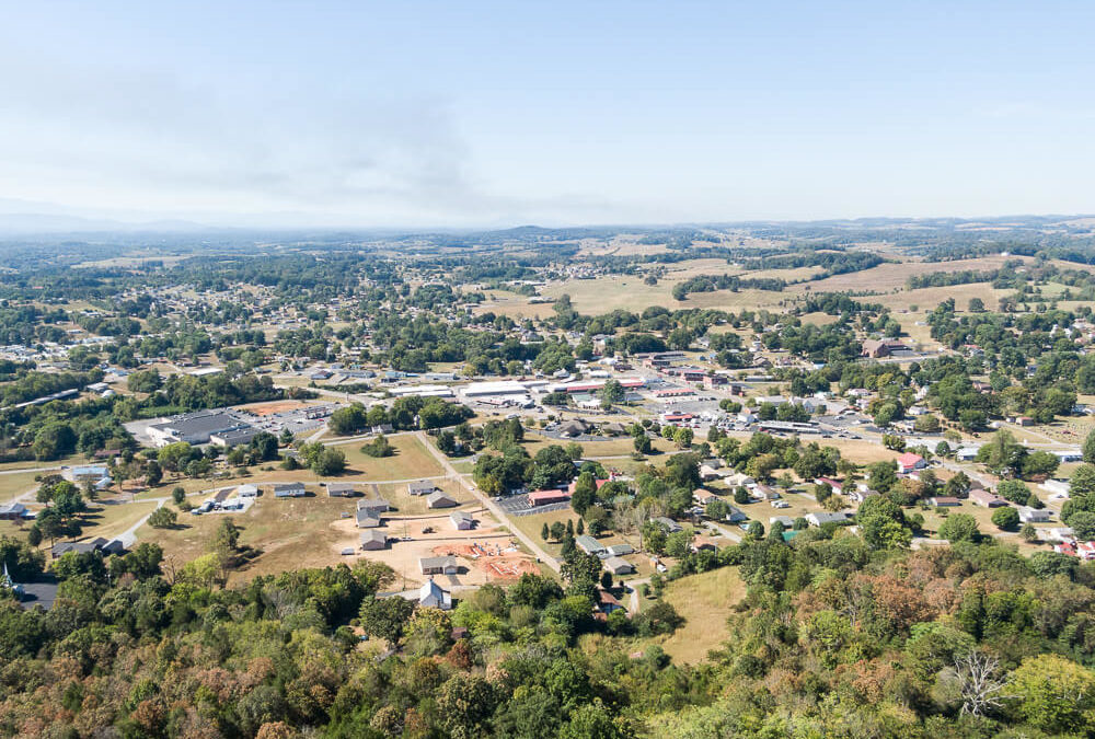 White Pine, Tennessee, aerial view