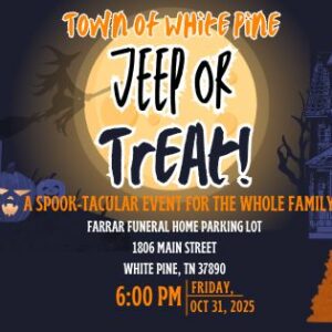 image for white pine's trunk or treat on october 31st at 6 pm at farrar funeral home