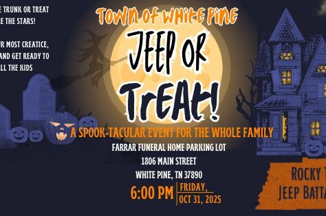 image for white pine's trunk or treat on october 31st at 6 pm at farrar funeral home